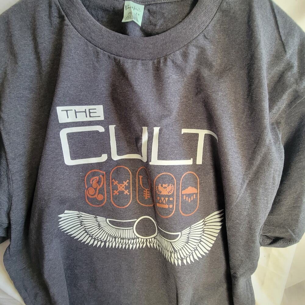 the Cult   band   t shirt size  mens Large Tall heather gray